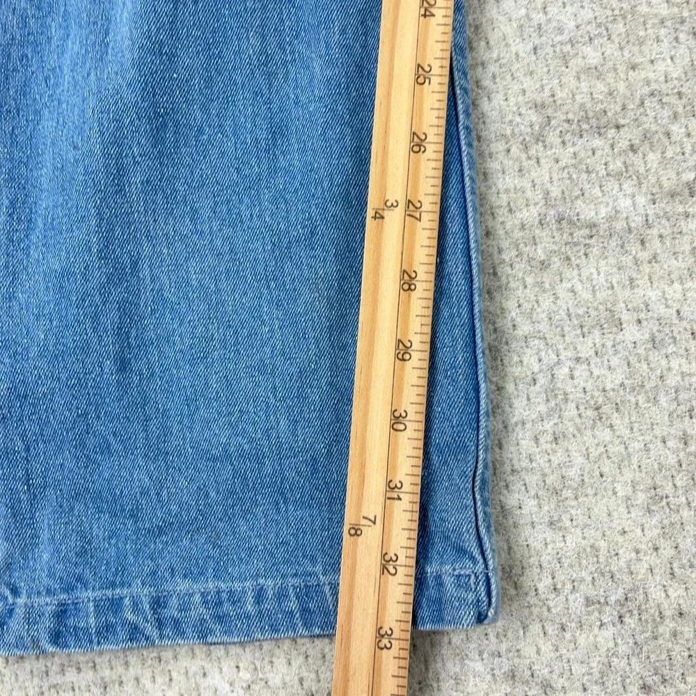 Harley Davidson Denim Bib Coverall Jumpsuit Women Large Blue Embroidered Y2K - Picture 15 of 16